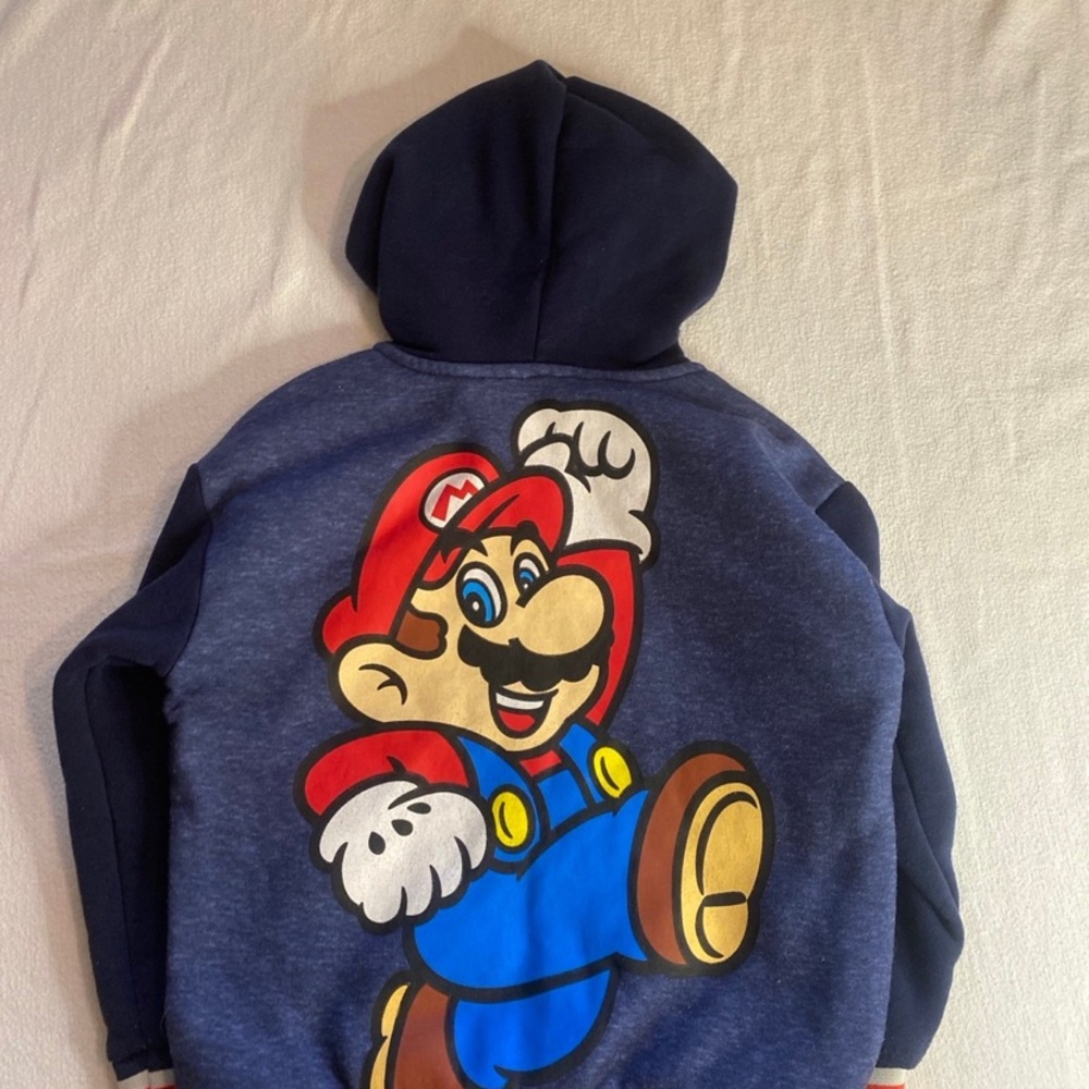 Nintendo Navy Blue Kids Super Mario Jacket size 4 - Picture 2 of 5
